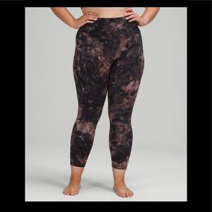 Lululemon DD Graphite Grey Pink Pastel Aligns 25”